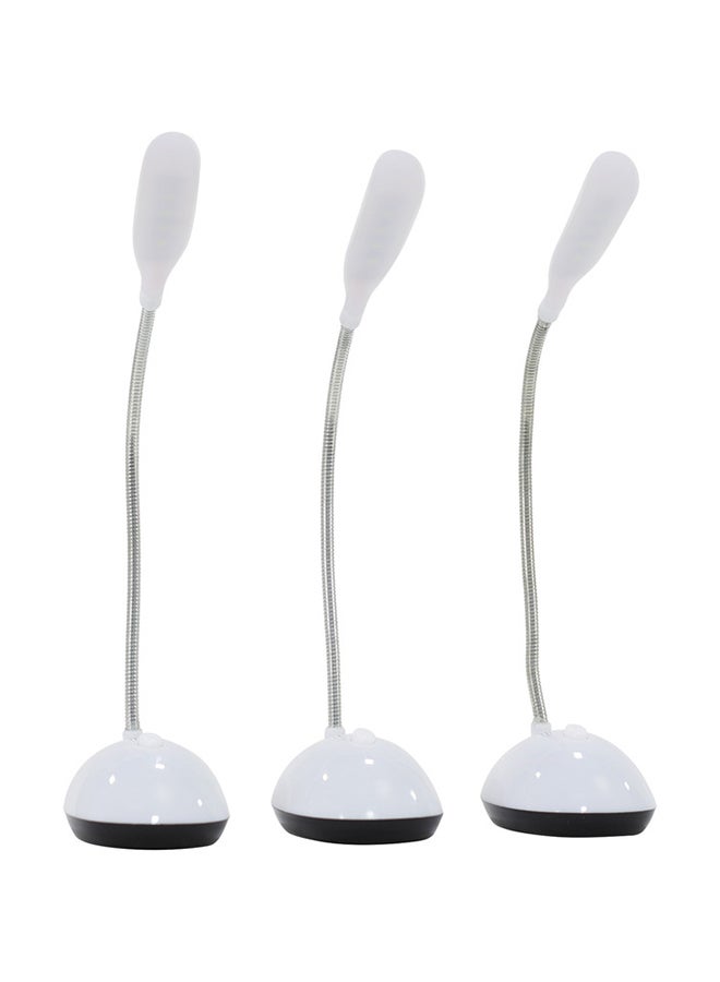 3-Piece Extendable Mini Desk Lamp White 15cm - v1596727838/N39622745A_1