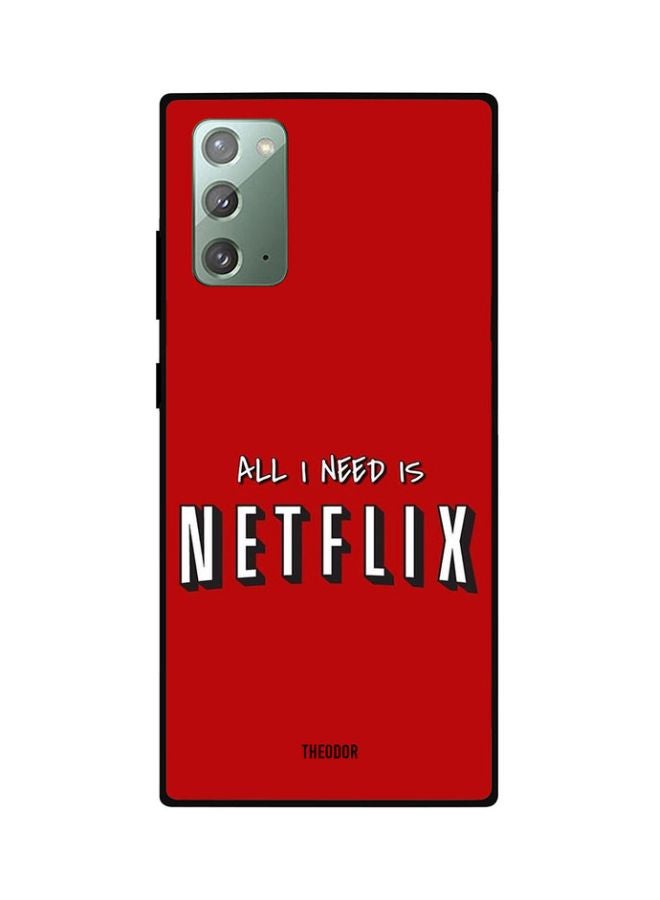 Theodor Protective Case Cover For Samsung Note 20 All I Need In Netflix