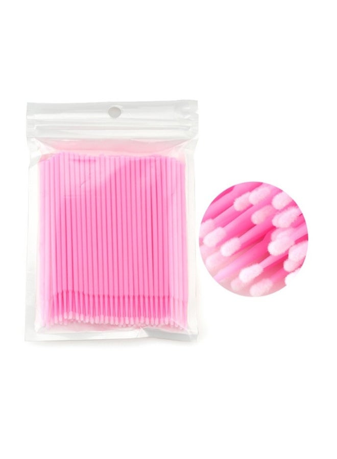 Beauenty - 100-Piece Disposable Lash Removing Swab Micro Brush Set Pink - Image 1