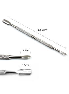 Beauenty Stainless Steel Double Sided Cuticle Remover Silver  - Image 2