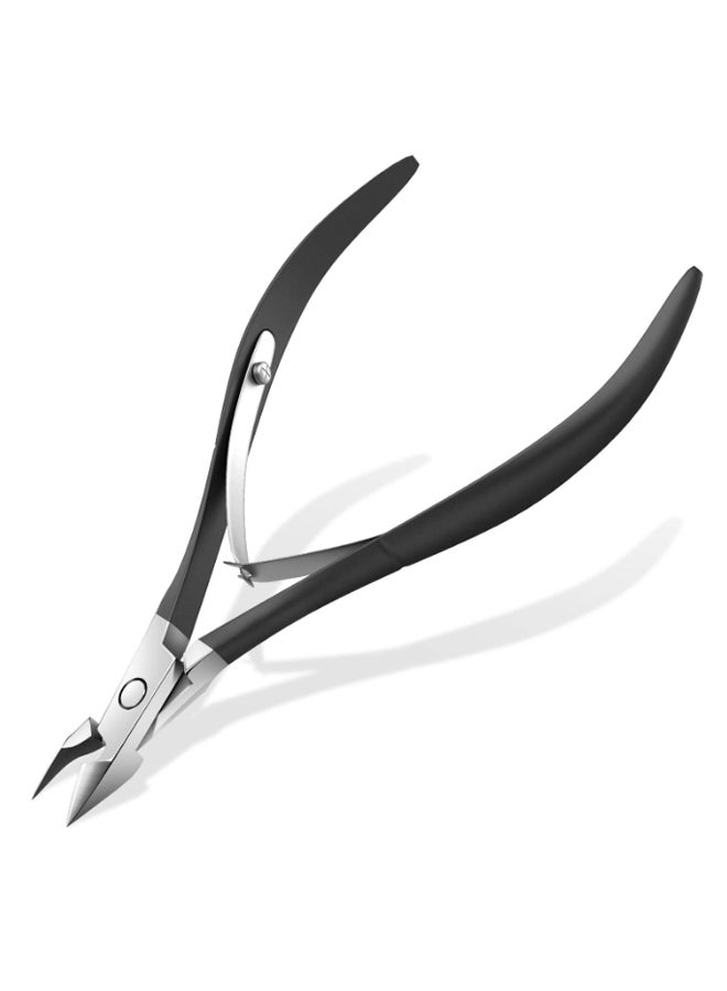 Beauenty Stainless Steel Cuticle Nipper Black/Silver - Image 2