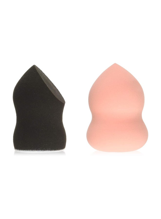 إلف مجموعة من قطعتين من إسفنجة دمج وإضاءة أسود/وردي - Image 2