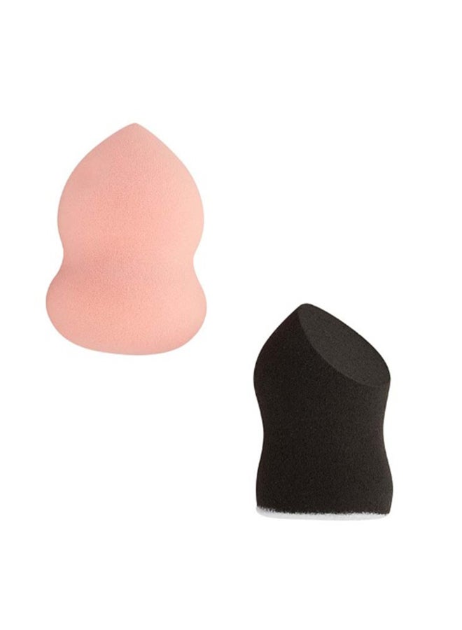 إلف مجموعة من قطعتين من إسفنجة دمج وإضاءة أسود/وردي - Image 3