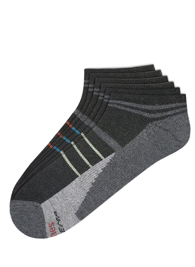 Hanes - Pair Of 3 Non-Slip Low Cut Socks Assorted Color/Print - Image 1