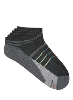 Hanes Pair Of 3 Non-Slip Low Cut Socks Assorted Color/Print  - Image 2