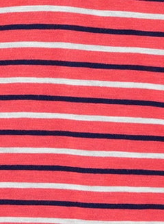 carter's Striped Henley Romper Red  - Image 2