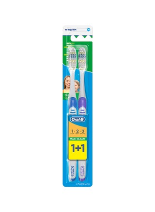 2-Piece Maxi Clean Manual Toothbrush Multicolour - view 2