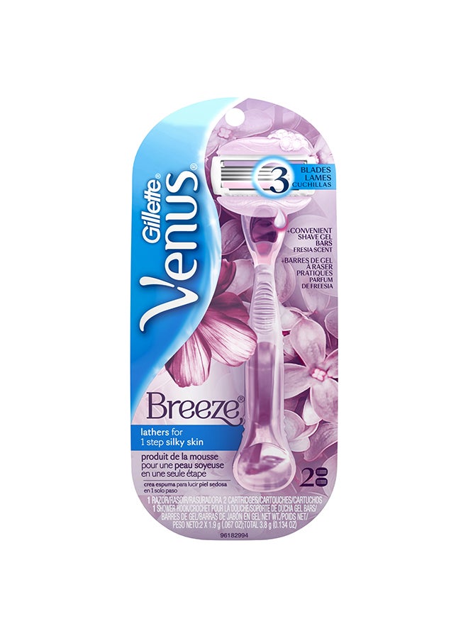 Venus Gillette Breeze Women's Razor, 1 Count @25%Off - Image 1