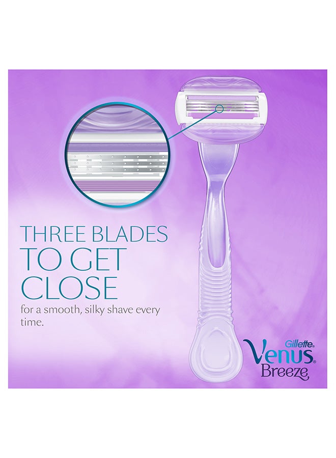 Venus Gillette Breeze Women's Razor, 1 Count @25%Off - Image 4