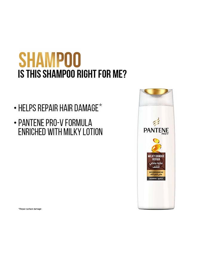 Pantene Milky Damage Repair Shampoo 600 + 200ml Pack of 2 - Image 2
