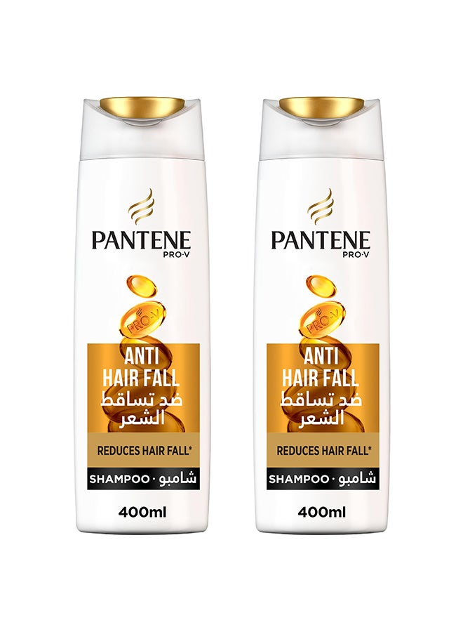 Pantene Anti-Hair Fall Shampoo 400ml Pack Of 2 - Image 1