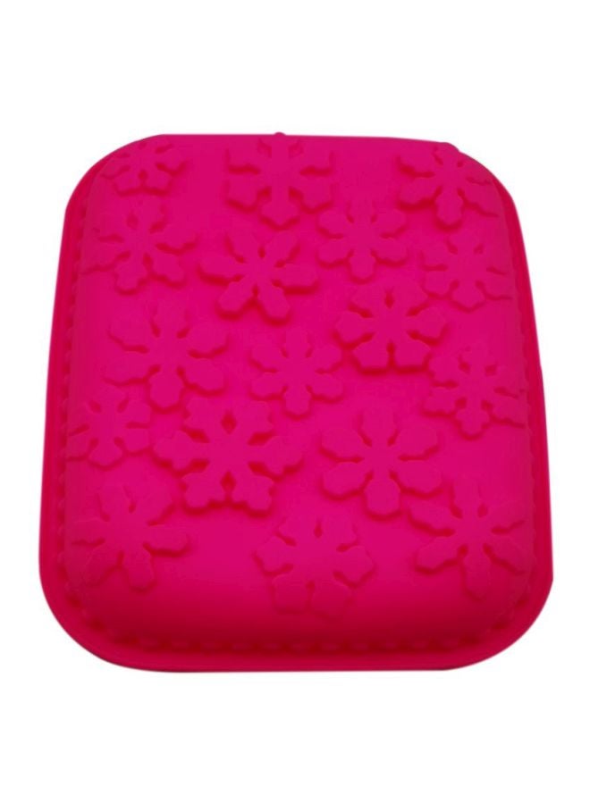 أسمات طقم قوالب خبز الشوكولاتة بنقشة زهور مكون من قطعتين أزرق وردي 30x26سم - Image 2