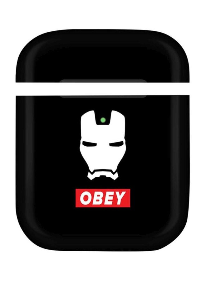 Stylizedd Protective Case Cover For Apple AirPods 1/2 Obey Iron
