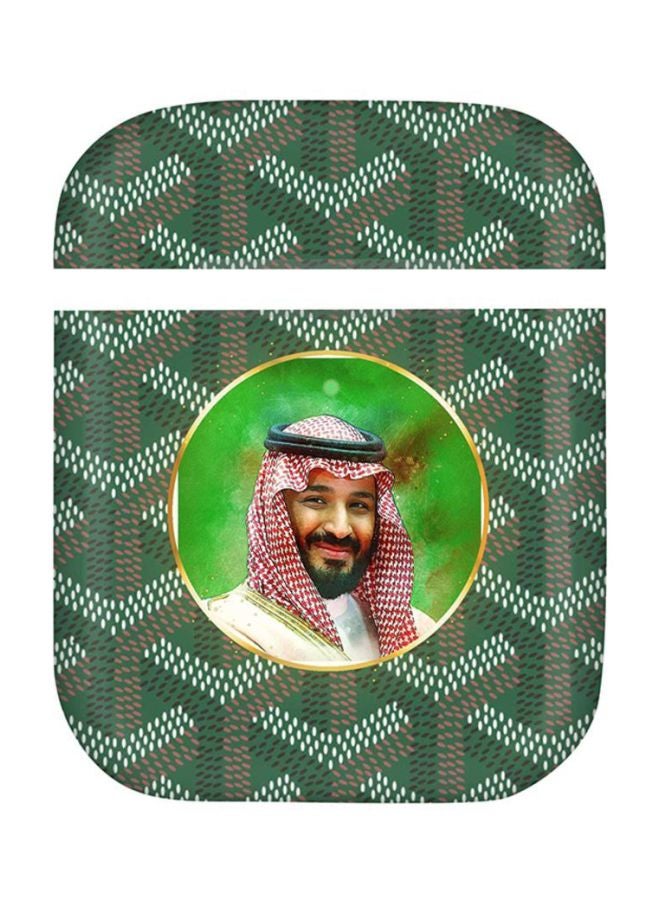 Stylizedd StylePods HH Mohammed Bin Salman Designer AirPods Case Cover Green/White