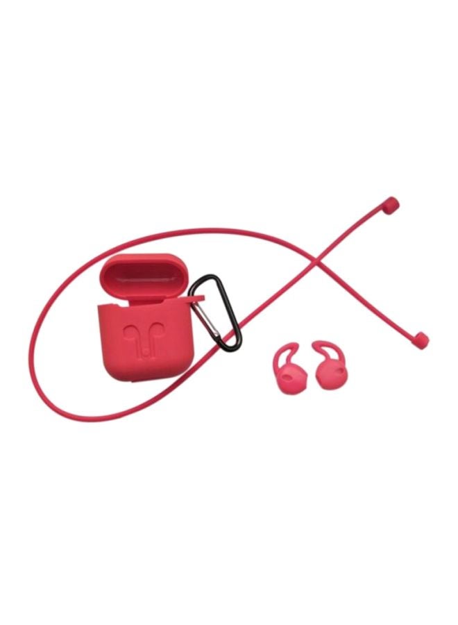 KKmoon 4 In 1 In-Ear Headphone Accessory Set Red