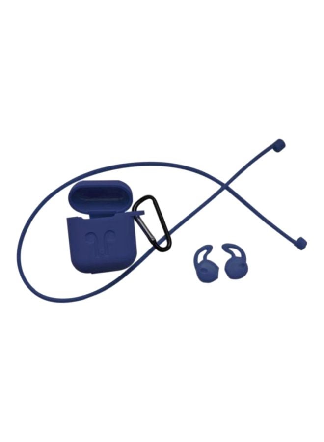 كيه كيه مون مجموعة سماعة رأس مع إكسسوارات 4 في 1 أزرق