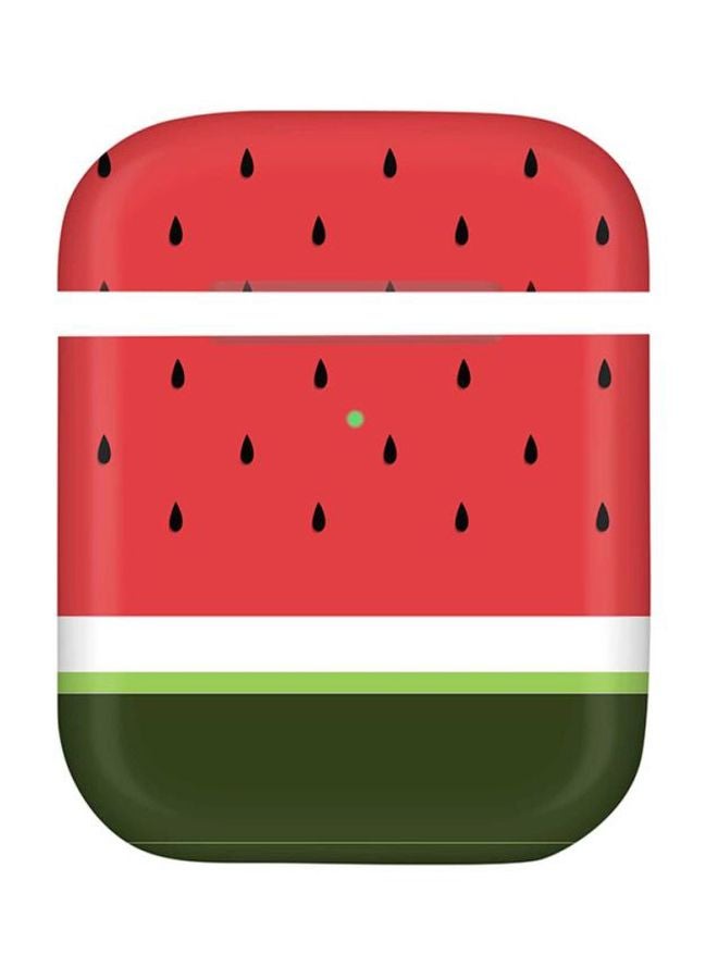 StylePods Minimal Watermelon Printed Case Cover For Apple AirPods 1/2 Red/Black/Green