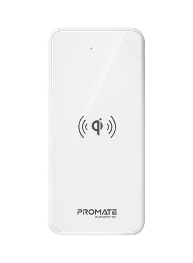 PROMATE 10000.0 mAh Qi Wireless Charging Power Bank White - Image 1