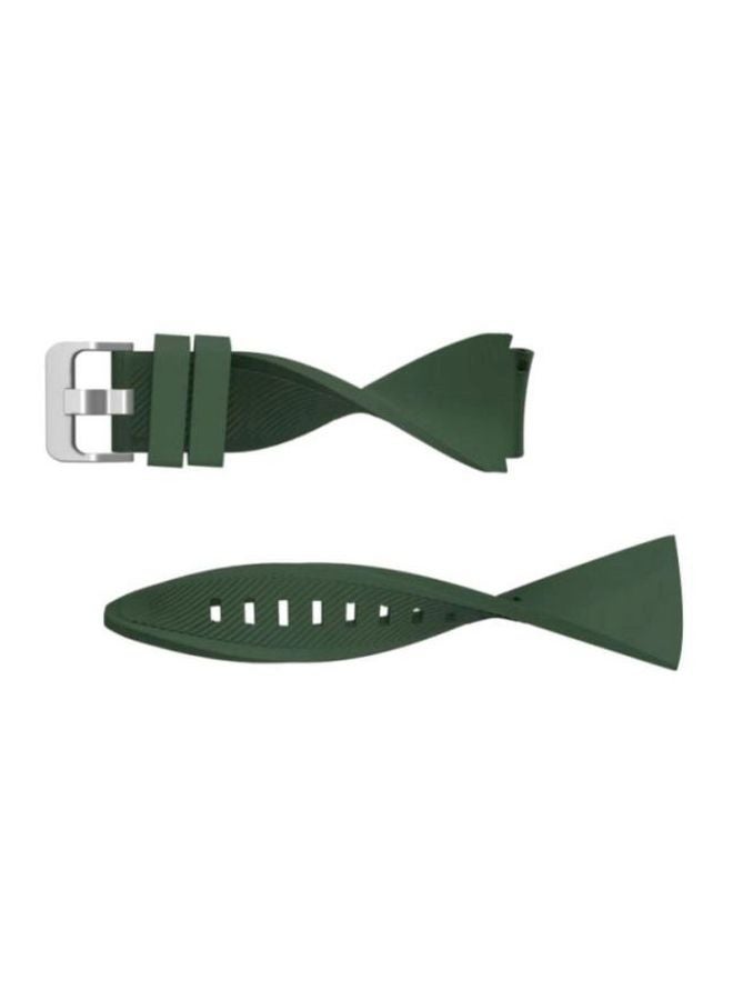 MARGOUN Replacement Band For Samsung Gear S3 Frontier/Classic Green/Silver - Image 2