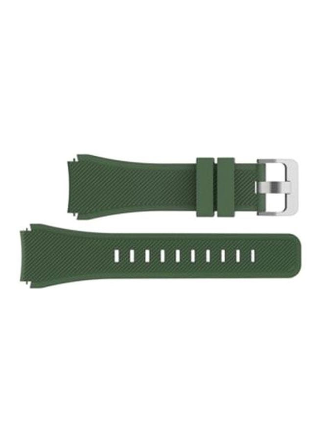 MARGOUN Replacement Band For Samsung Gear S3 Frontier/Classic Green/Silver - Image 1
