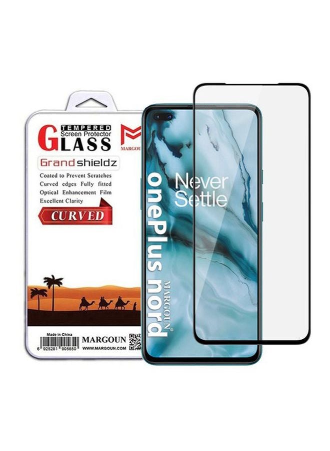 MARGOUN OnePlus Nord Screen Protector HD Tempered Glass Black/Clear - Image 5