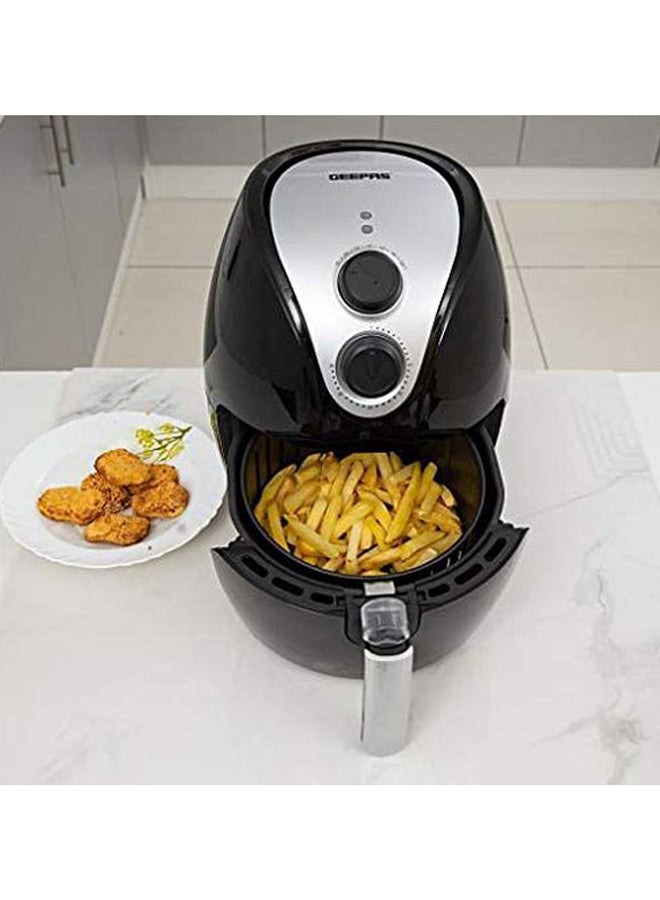 جيباس مقلاة هوائية سعة 3.2 لتر 3.2 L 1350.0 W GAF6107 أسود/فضي - Image 1