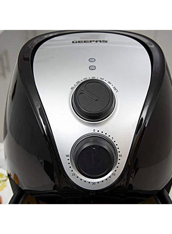 جيباس مقلاة هوائية سعة 3.2 لتر 3.2 L 1350.0 W GAF6107 أسود/فضي - Image 3