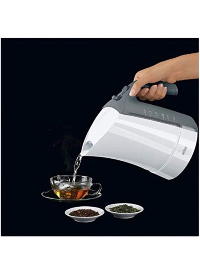 BRAUN - AquaExpress Electric Kettle 1.7L 2200W 1.7 L 2200.0 W WK300 White/Grey - Image 1