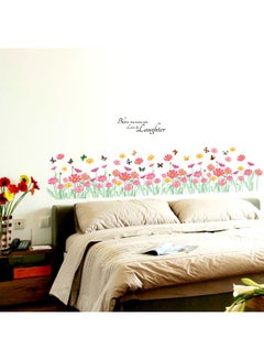 Stickie Art Bless This Home With Love And Laughter” Flowers And Butterflies Large Wall Decal Multicolour 60x90cm  - Image 2