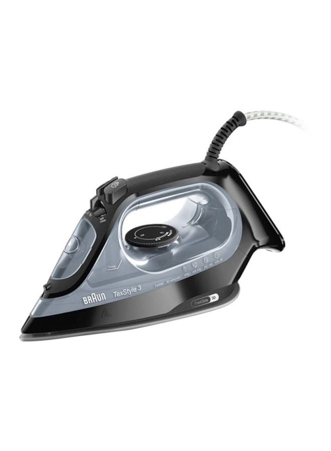 BRAUN Texstyle 3 Steam Iron 270 ml 2400 W SI 3055 BK Black 