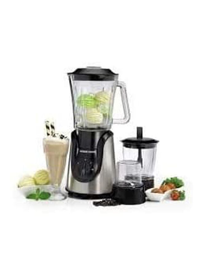 بلاك اند ديكر خلاط ومطحنة 1.5 L 600.0 W BX600G-B5 أسود/ فضي/ شفاف - Image 3