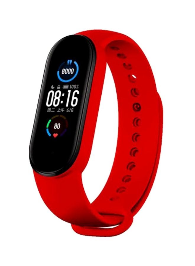 Generic Replacement Strap For Xiaomi Mi Band 5 Red  - Image 2
