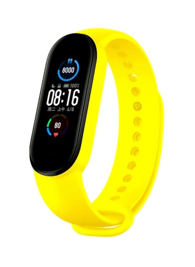 Neutral Replacement Strap For Xiaomi Mi Band 5 Yellow - Image 2