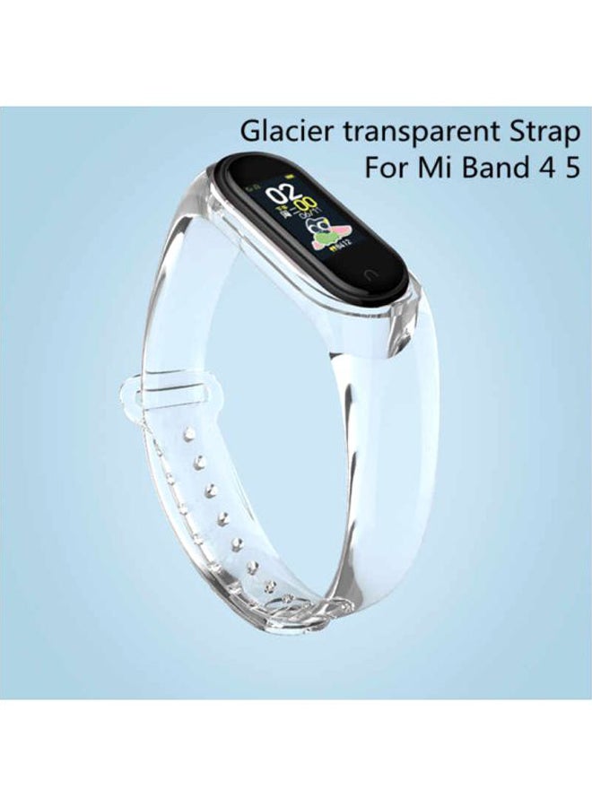 Neutral Replacement Strap For Xiaomi Mi Band 5 Transparent - Image 2