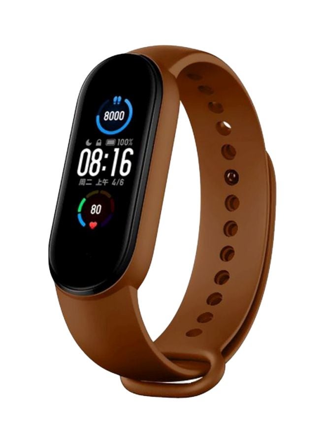 Neutral Replacement Strap For Xiaomi Mi Band 5 Brown