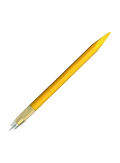 Designer Art Knife With 30 Blades Yellow/Silver
