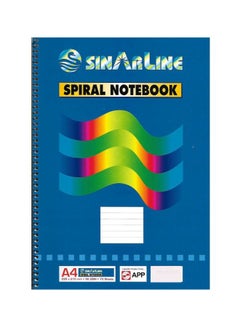 SINARLINE 6-Piece A4 Spiral Bound Notepad Blue/Green/Black 