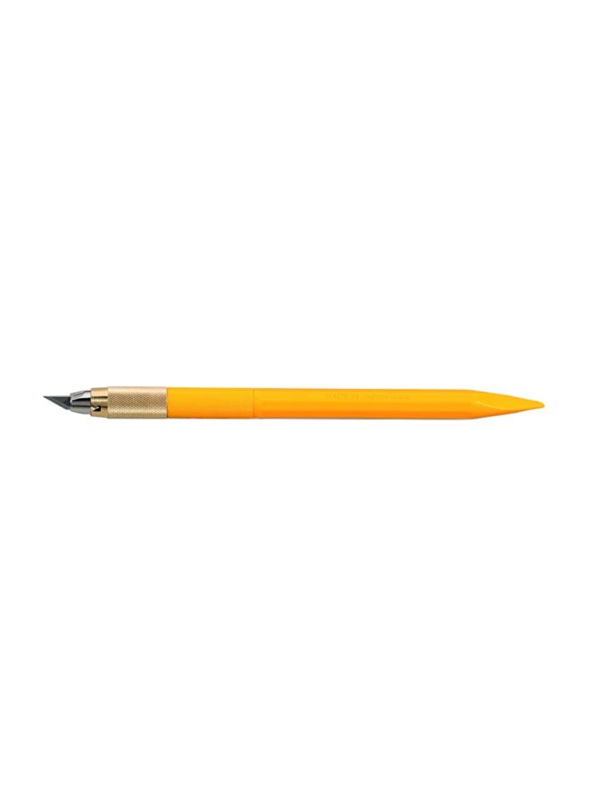 OLFA - Designer Art Knife With 30 Blades Yellow/Silver - Image 1