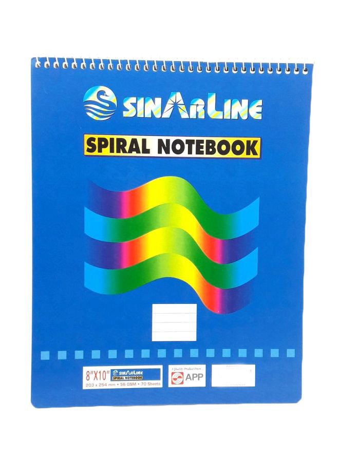 سينارلين طقم دفاتر ملاحظات بسلك حلزوني مكوّن من 6 قطع. أصفر / أزرق / أخضر