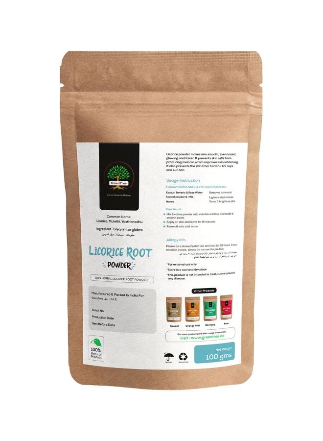 Green Tree - Herbal Licorice Powder 100grams - Image 1