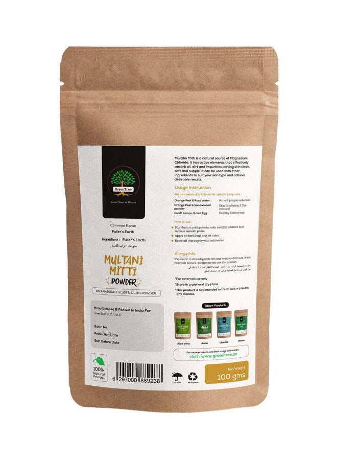 Green Tree - Multanni Mitti Powder 100grams - Image 1