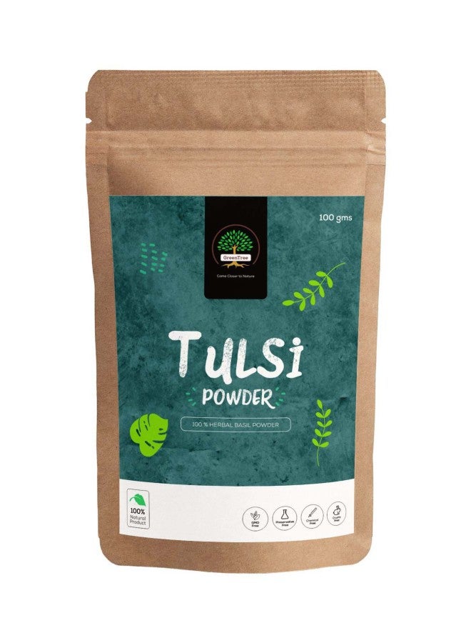 Green Tree Tulsi Powder 100grams - Image 1