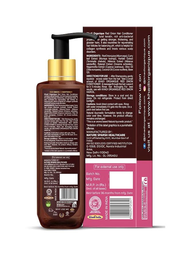 Khadi ORGANIQUE - Red Onion Hair Conditioner 200ml - Image 1