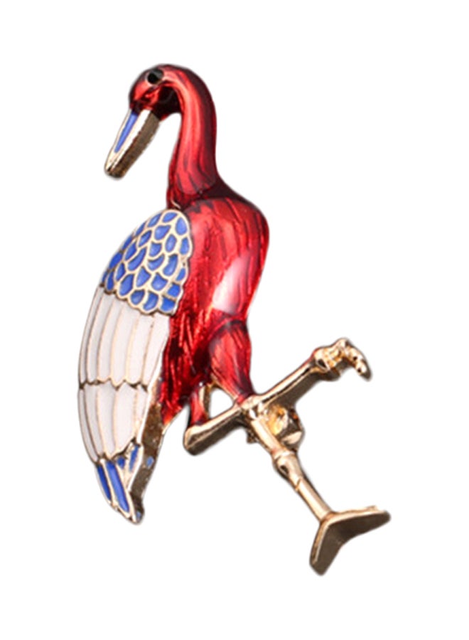 جوي شيك بروش مزخرف على شكل طائر الكركي