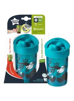 tommee tippee No Knock Sippy Cup With Removable Lid, 18+ M, 300 mL - Blue/White/Black  - Image 2