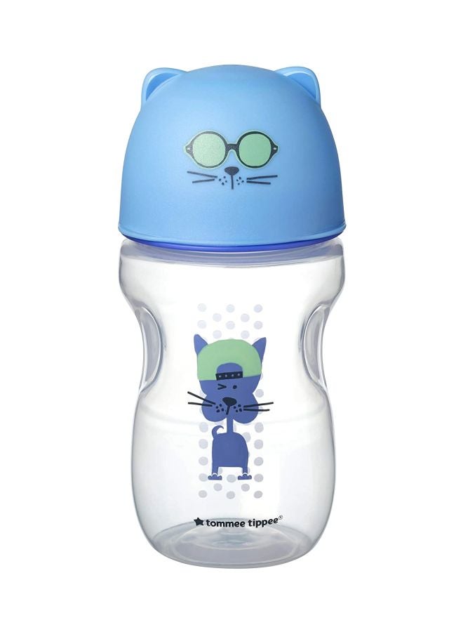 tommee tippee Soft Sippee Transition Cup, 12+ M, 300 mL - Clear/Blue/Green  - Image 1