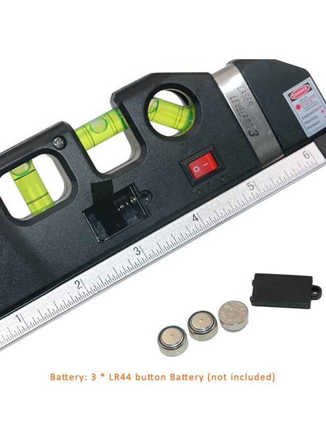 Generic 4in1 Multipurpose Measuring Instrument Laser Spirit Level with Metric Rulers and Measure Tape multicolour 19.00X3.00X7.00cm  - Image 3