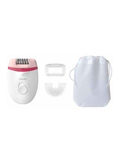 Philips Satinelle Essential Corded Compact Epilator BRE255/00, 2 Years Warranty White/Pink  - Image 2