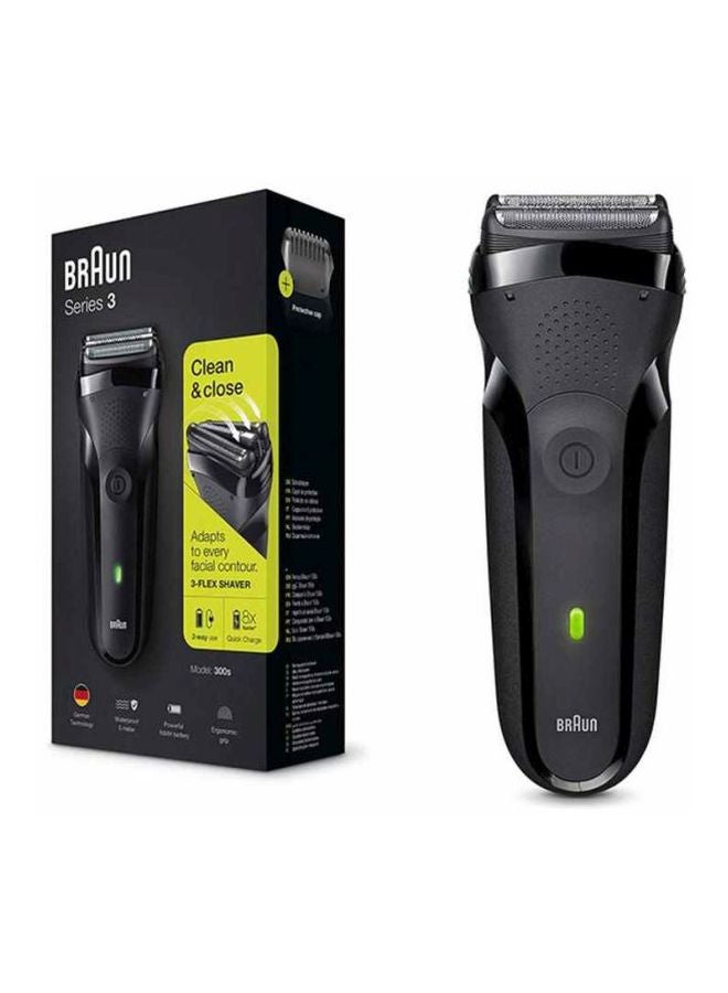 BRAUN - Series 3 Rechargeable Electric Shaver Set Black 300grams - Image 1