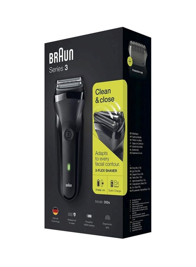 BRAUN - Series 3 Rechargeable Electric Shaver Set Black 300grams - Image 1